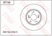 DF7199 Brzdový kotouč TRW