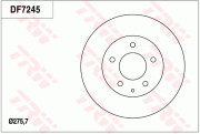 DF7245 Brzdový kotouč TRW