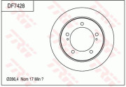 DF7428 Brzdový kotouč TRW