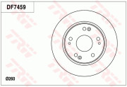 DF7459 Brzdový kotouč TRW