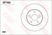 DF7460 Brzdový kotouč TRW