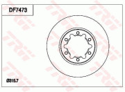 DF7473 Brzdový kotouč TRW