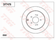 DF7478 Brzdový kotouč TRW