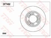 DF7482 TRW brzdový kotúč DF7482 TRW