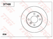 DF7488 Brzdový kotouč TRW