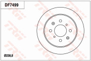 DF7499 Brzdový kotouč TRW