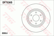 DF7536S Brzdový kotouč TRW
