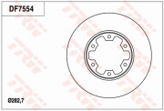 DF7554 Brzdový kotouč TRW