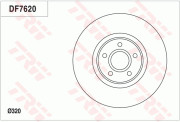 DF7620 Brzdový kotouč TRW