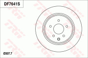 DF7641 Brzdový kotouč TRW