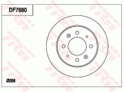 DF7680 Brzdový kotouč TRW