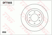 DF7785 Brzdový kotouč TRW