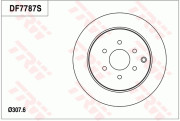 DF7787 Brzdový kotouč TRW