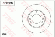 DF7790S Brzdový kotouč TRW