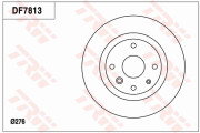 DF7813 TRW brzdový kotúč DF7813 TRW