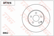 DF7816 Brzdový kotouč TRW