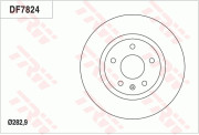 DF7824 Brzdový kotouč TRW