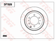DF7829 Brzdový kotouč TRW