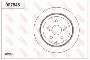 DF7848 Brzdový kotouč TRW