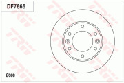 DF7866 TRW brzdový kotúč DF7866 TRW