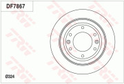 DF7867 Brzdový kotouč TRW