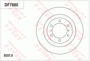 DF7880 Brzdový kotouč TRW