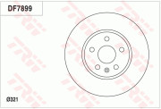 DF7899 Brzdový kotouč TRW