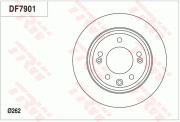 DF7901 Brzdový kotouč TRW