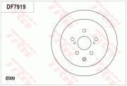 DF7919 Brzdový kotouč TRW