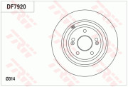 DF7920 Brzdový kotouč TRW