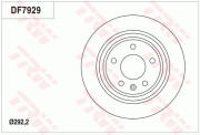 DF7929 Brzdový kotouč TRW