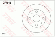 DF7943 Brzdový kotouč TRW