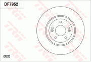 DF7952 Brzdový kotouč TRW