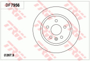 DF7956 Brzdový kotouč TRW