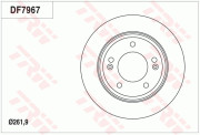 DF7967 Brzdový kotouč TRW