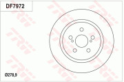 DF7972 Brzdový kotouč TRW