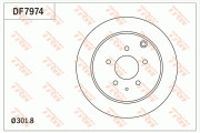 DF7974 Brzdový kotouč TRW