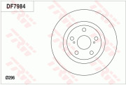 DF7984 Brzdový kotouč TRW