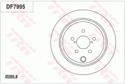 DF7995 Brzdový kotouč TRW