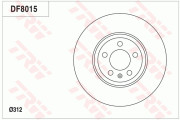 DF8015 Brzdový kotouč TRW