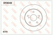 DF8048 Brzdový kotouč TRW