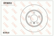 DF8051 Brzdový kotouč TRW