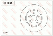 DF8061 Brzdový kotouč TRW