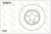 DF8072S Brzdový kotouč TRW