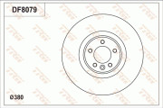 DF8079 Brzdový kotouč TRW