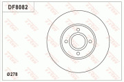 DF8082 Brzdový kotouč TRW