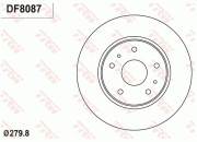 DF8087 Brzdový kotouč TRW