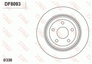 DF8093 Brzdový kotouč TRW