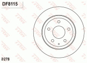 DF8115 Brzdový kotouč TRW