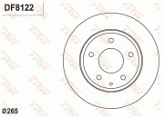 DF8122 Brzdový kotouč TRW